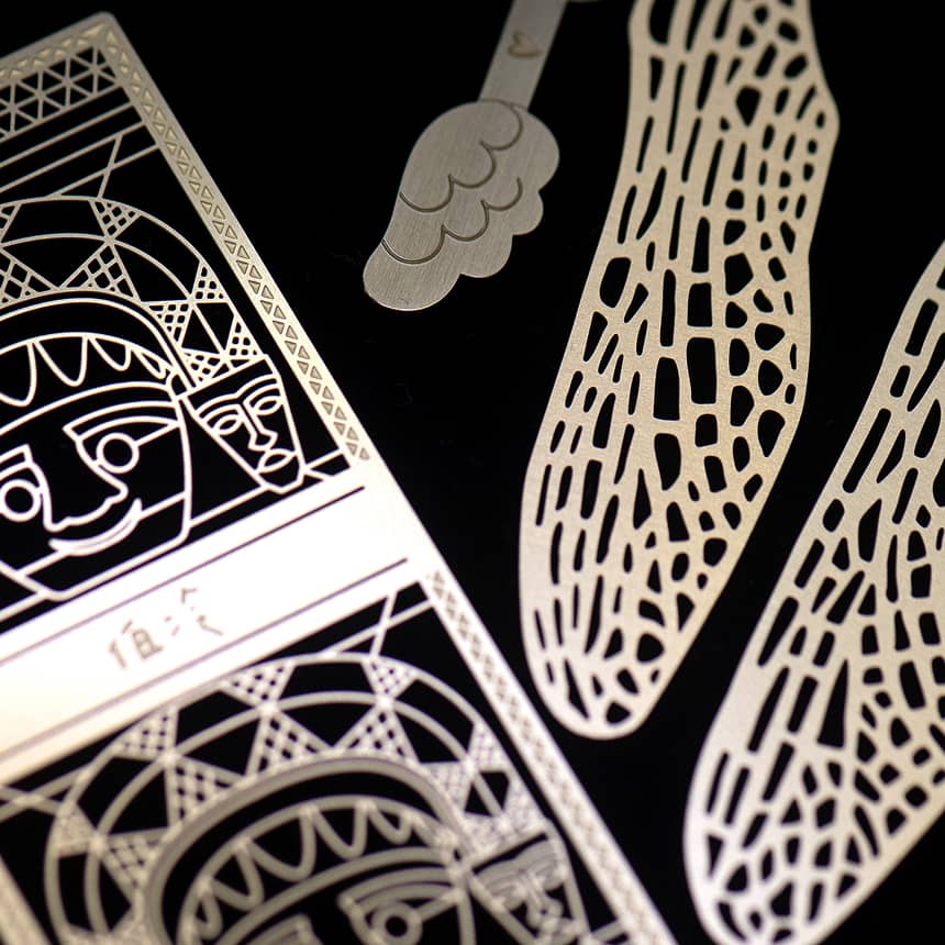 1 原住民文化鏤空黃銅書籤 - MicroMetal | Precision Metal Etching Manufacturer