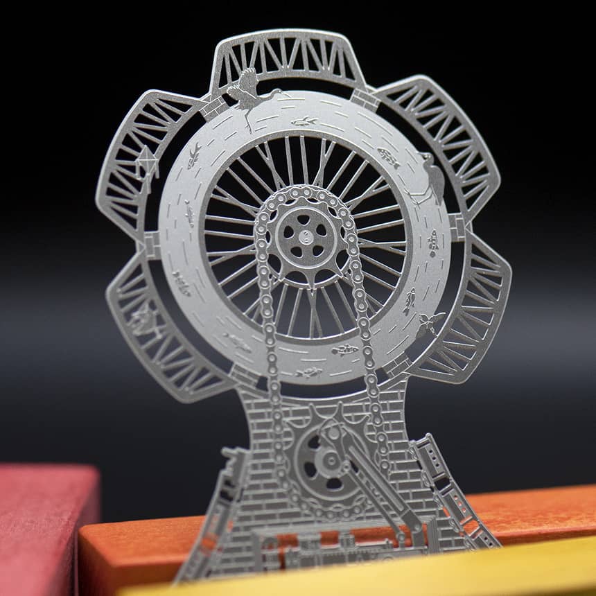 2 建築模型不鏽鋼書籤 - MicroMetal | Precision Metal Etching Manufacturer 建築模型不鏽鋼書籤