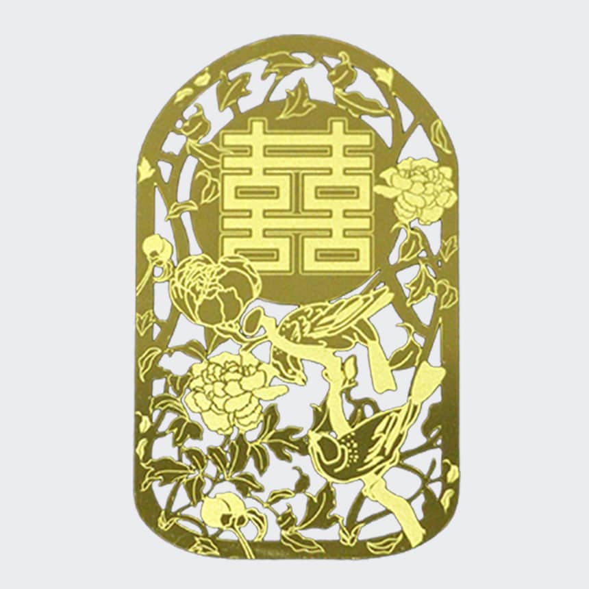 婚禮紀念黃銅書籤 - MicroMetal | Precision Metal Etching Manufacturer