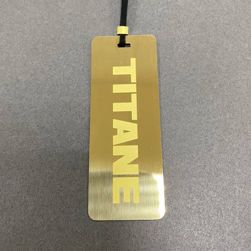 電影節拋光砂字書籤+皮繩+銅釦 - MicroMetal | Precision Metal Etching Manufacturer
