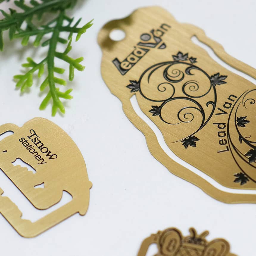 入漆髮線黃銅書籤 - MicroMetal | Precision Metal Etching Manufacturer