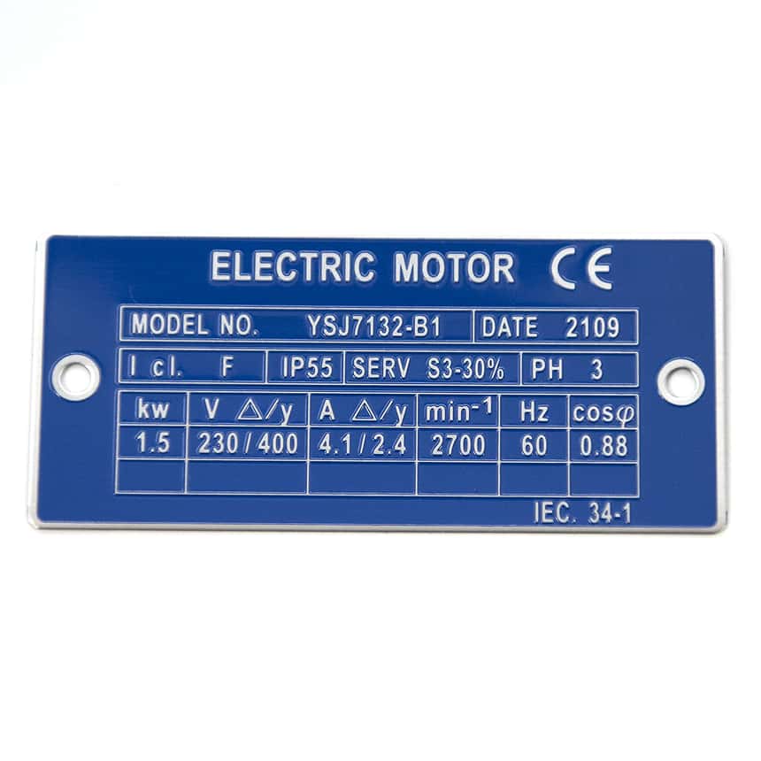 機電烤漆髮線銘牌 - MicroMetal | Precision Metal Etching Manufacturer