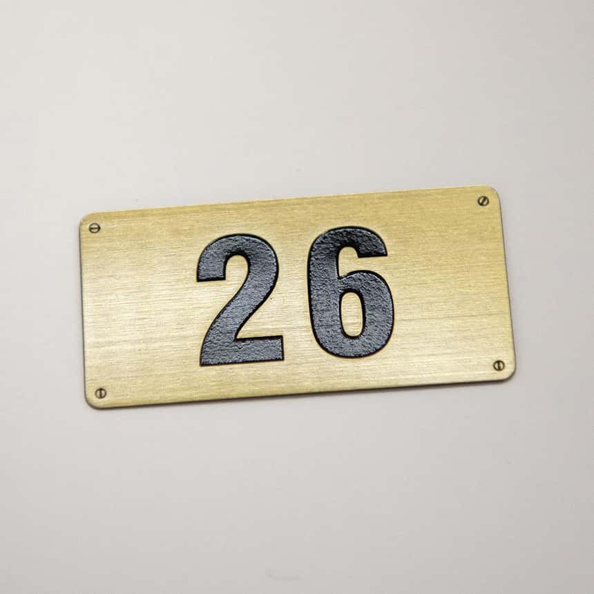 黃銅髮線銘牌 18 - MicroMetal | Precision Metal Etching Manufacturer