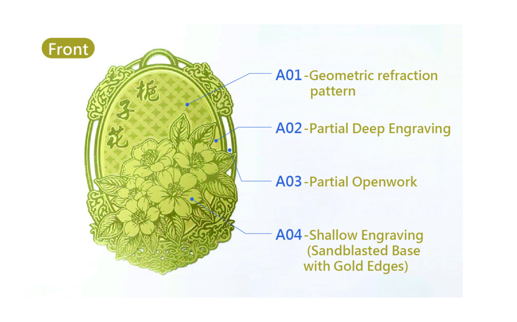 Gardenia Bookmark (Front)
