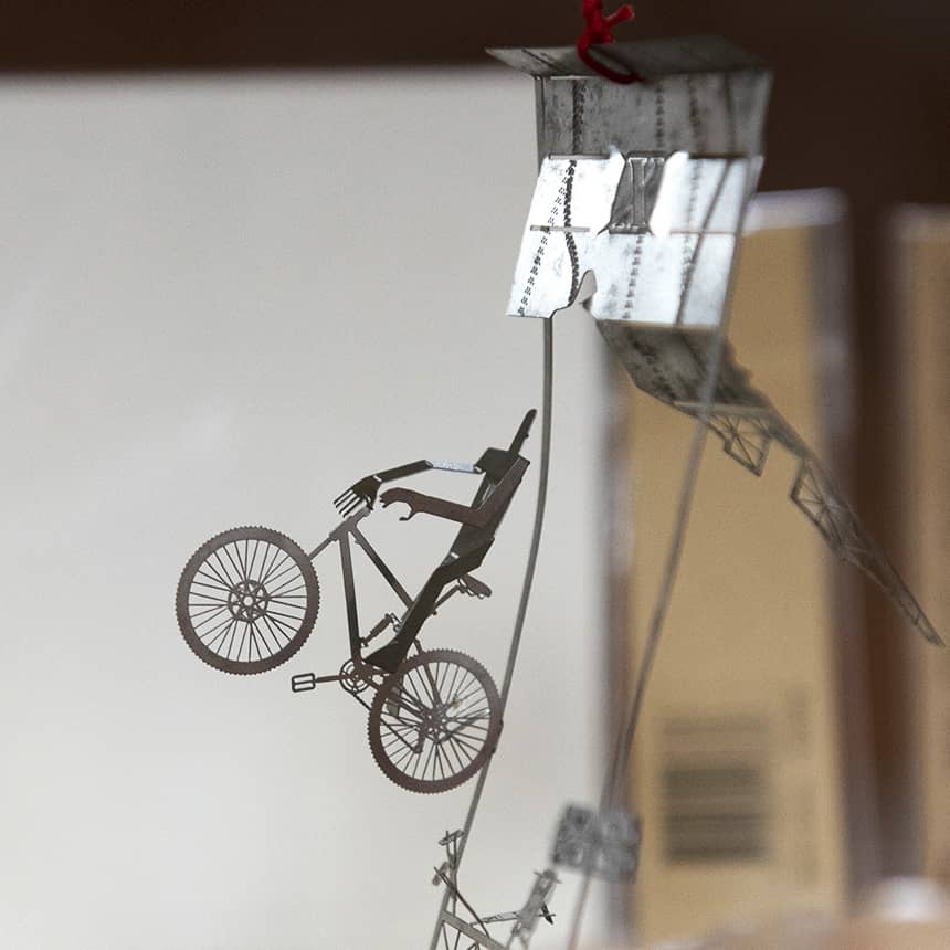 騎腳踏車立體飾片折型 - 【本久科技】專業工廠直營